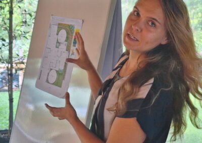 Sustainable landscape design planning process for eco-friendly green solutions.